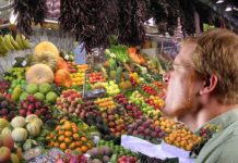 Coughing on produce in Kanab Utah