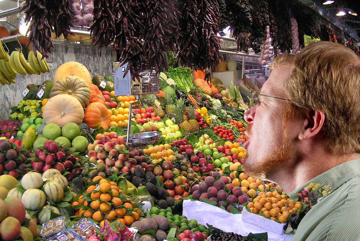 Coughing on produce in Kanab Utah