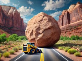 Johnson Canyon Rock Fall