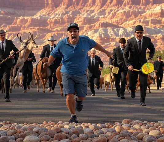 Kane County Mafia Teams Up With Pickleball Mafia and Facebook Admins to Hunt Down Local Jokester With Pitchforks and Paddles