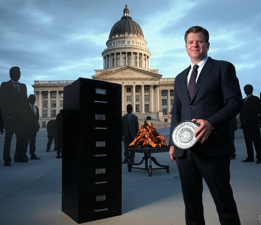 Utah Wins Prestigious Anti-Transparency Award, Immediately Hides It in a Locked Filing Cabinet Utah Black Hole Award