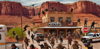 Kanab’s Mock Manhunt Confuses Tourists, Delights Deputies, Traumatizes One Retired Snowbird from Omaha